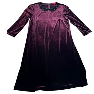 Betsey Johnson Velvet Plum Midi Dress